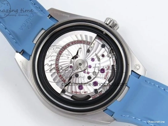 0201 GoAnywhere Aqua Terra GMT Worldtimer 43mm VSF 1:1 Best Edition Summer Blue Dial on Blue Rubber Strap A8938 Super Clone 7722